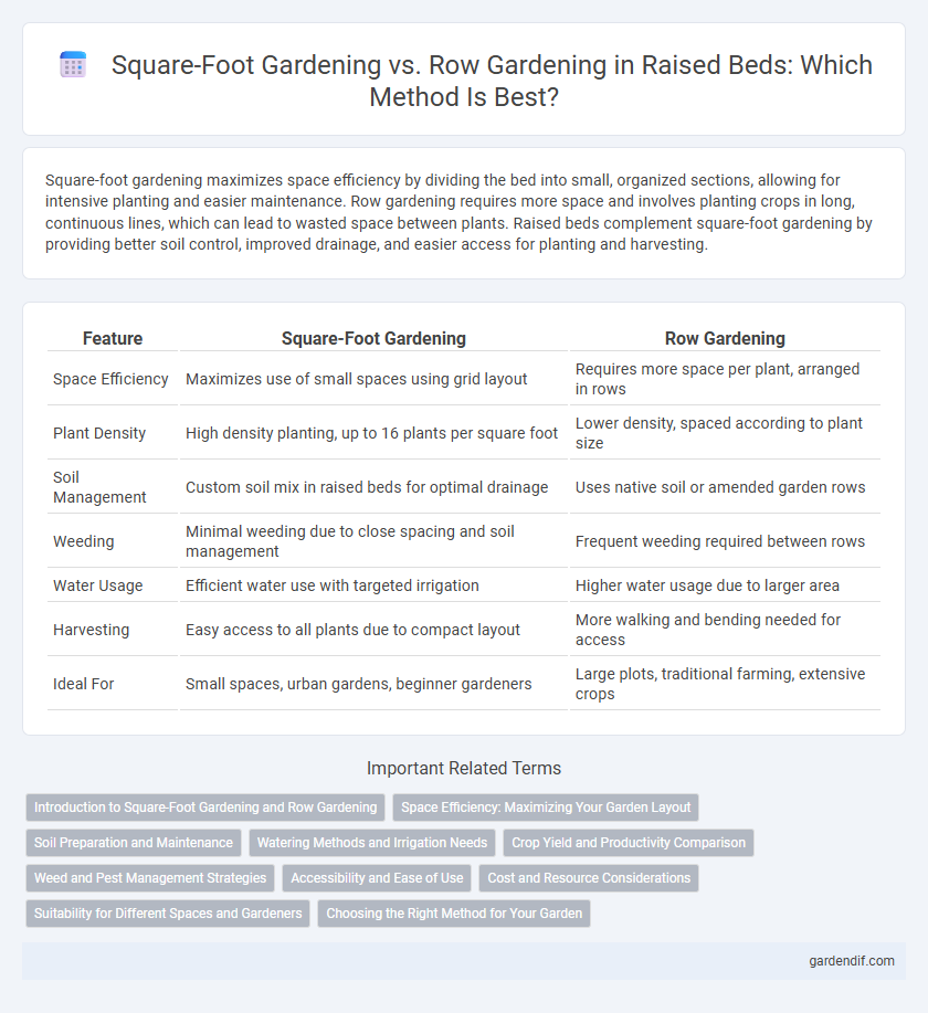 Square-Foot Gardening vs. Row Gardening in Raised Beds: Which Method Is Best?