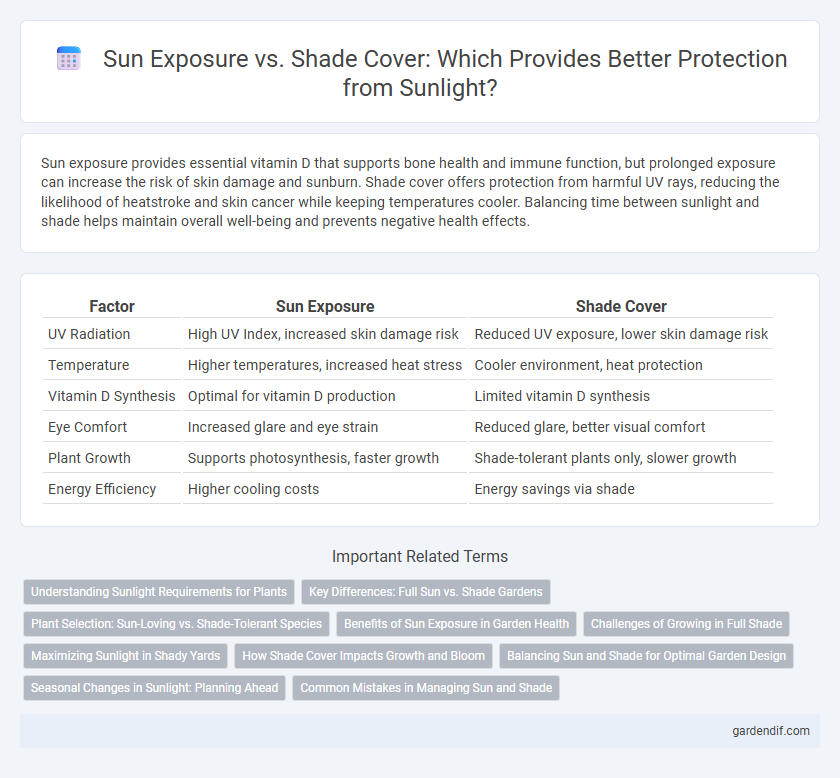 Sun Exposure vs. Shade Cover: Which Provides Better Protection from Sunlight?