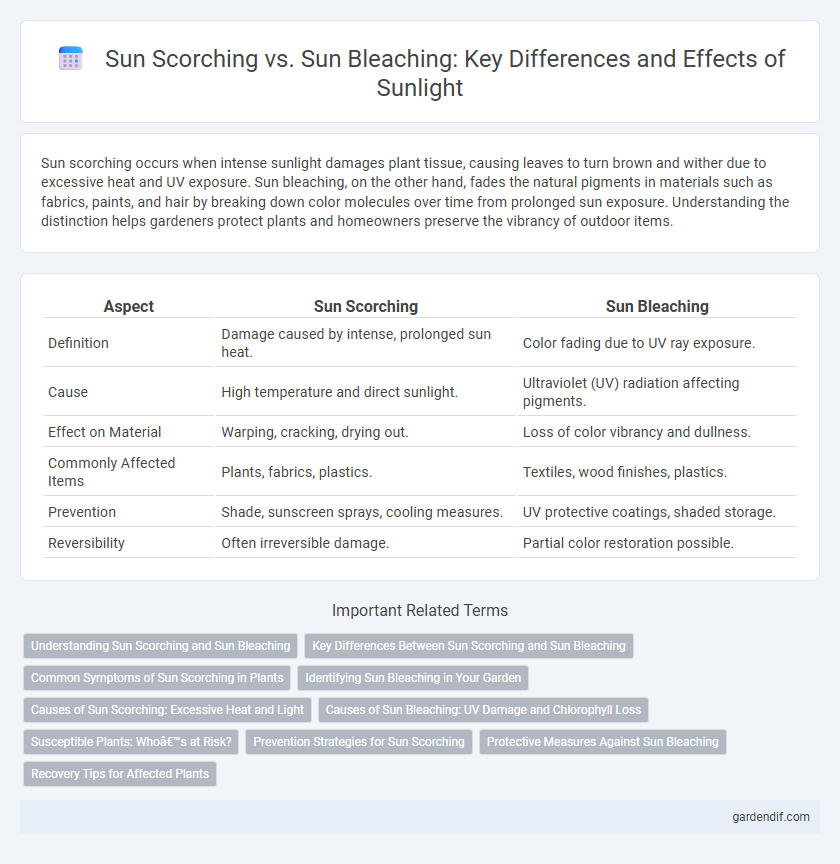 Sun Scorching vs. Sun Bleaching: Key Differences and Effects of Sunlight