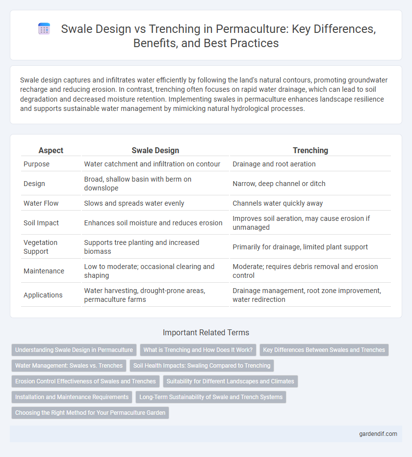 Swale Design vs Trenching in Permaculture: Key Differences, Benefits, and Best Practices