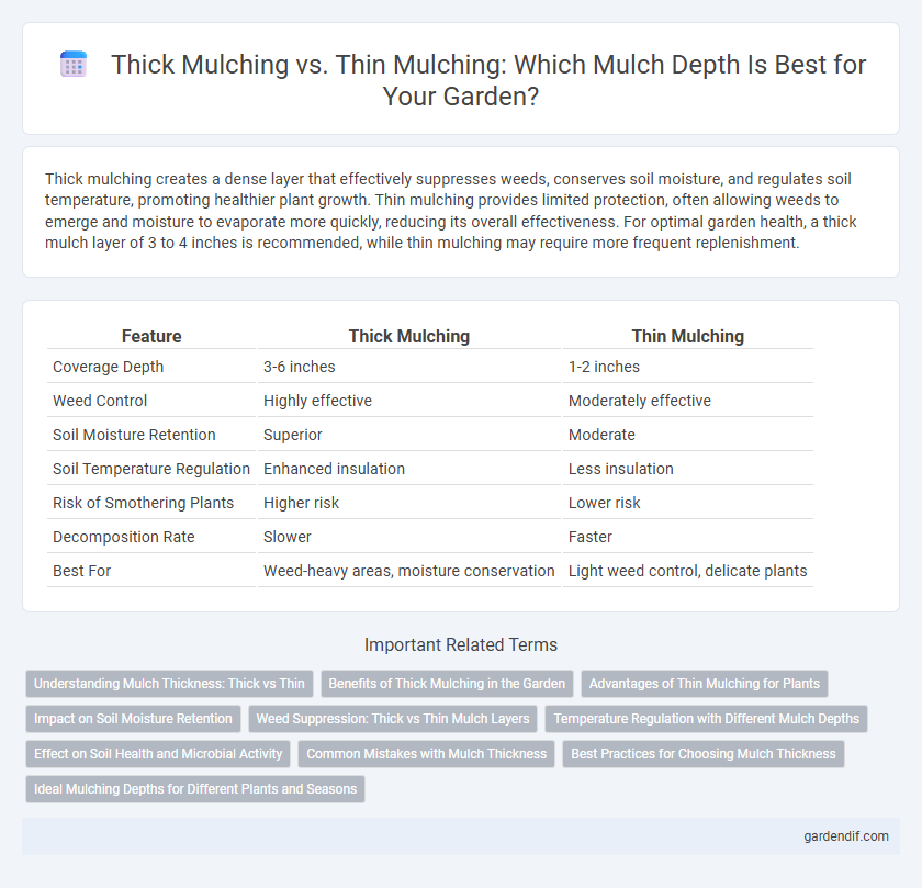 Thick Mulching vs. Thin Mulching: Which Mulch Depth Is Best for Your Garden?