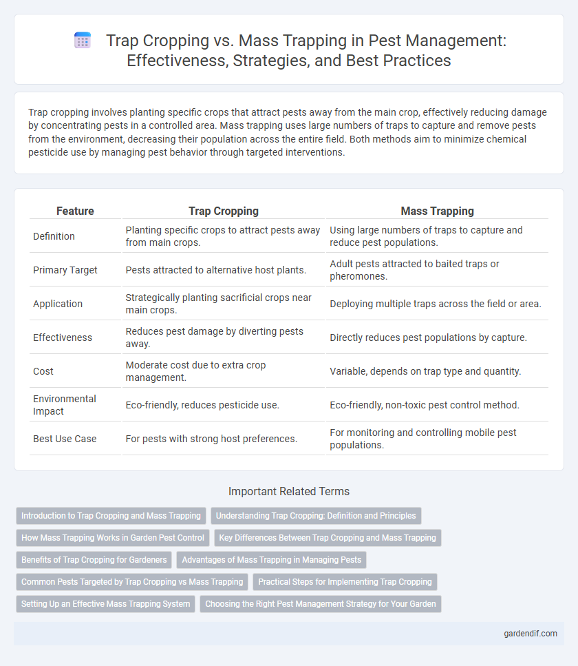 Trap Cropping vs. Mass Trapping in Pest Management: Effectiveness, Strategies, and Best Practices