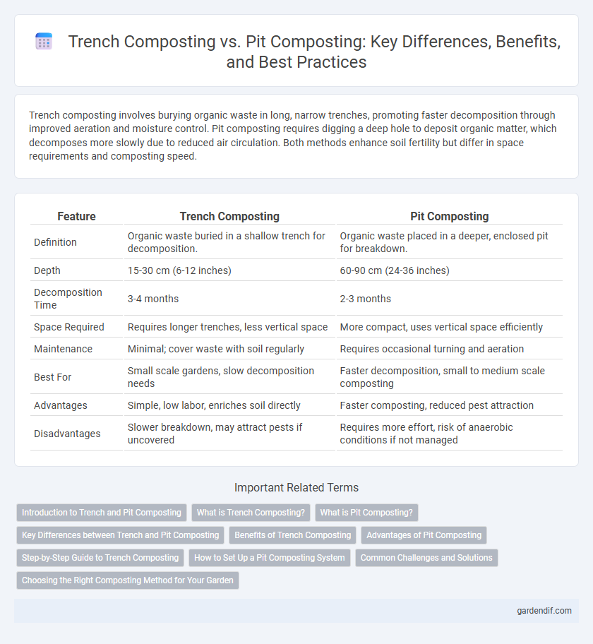 Trench Composting vs. Pit Composting: Key Differences, Benefits, and Best Practices