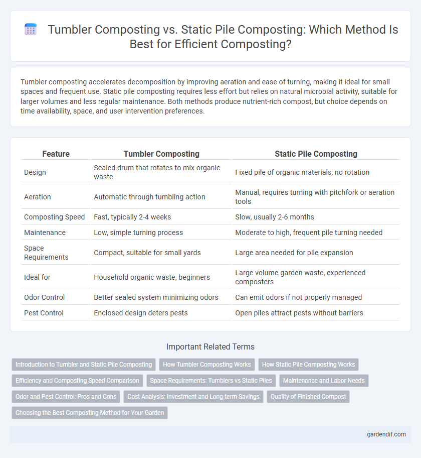 Tumbler Composting vs. Static Pile Composting: Which Method Is Best for Efficient Composting?