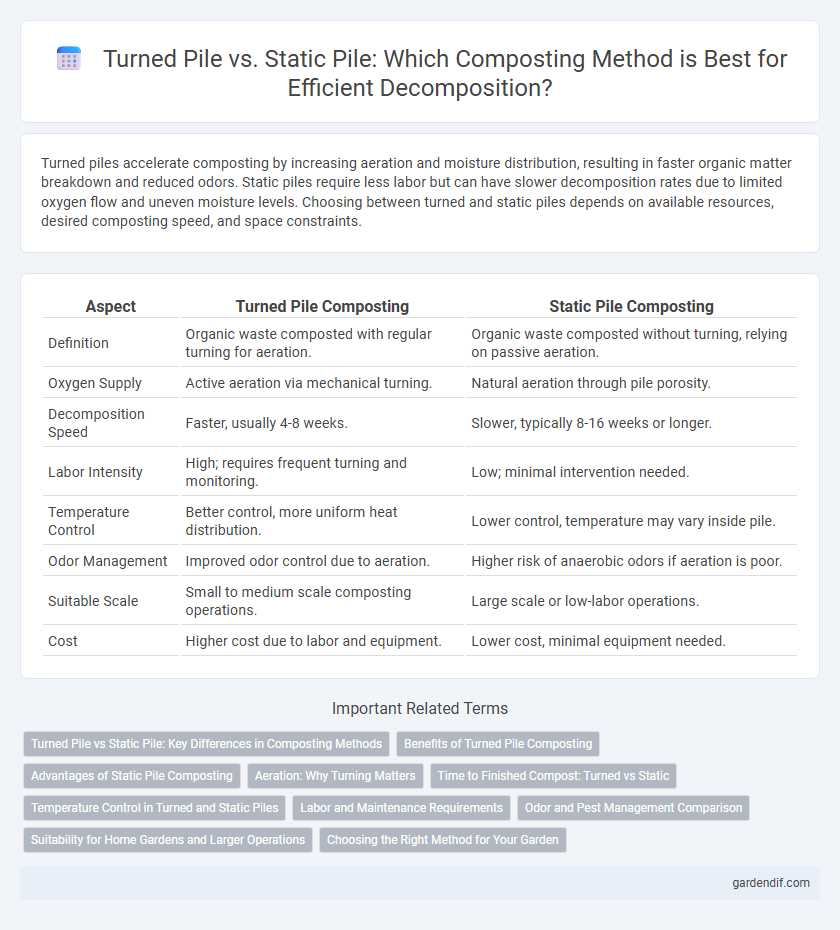 Turned Pile vs. Static Pile: Which Composting Method is Best for Efficient Decomposition?