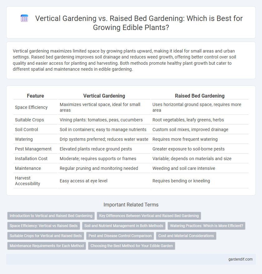Vertical Gardening vs. Raised Bed Gardening: Which is Best for Growing Edible Plants?