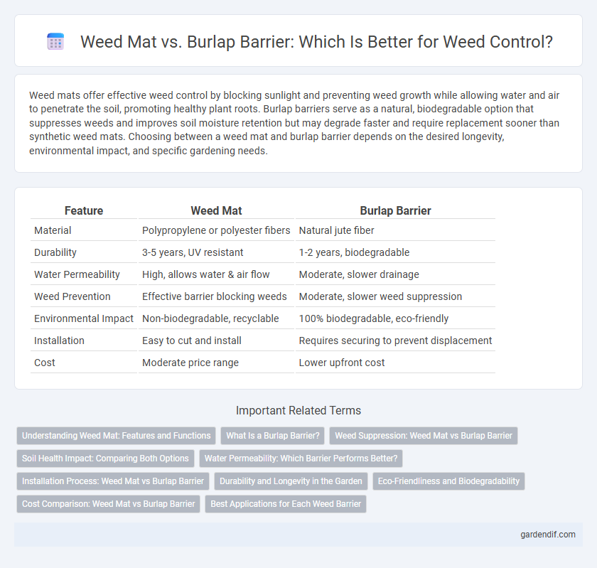Weed Mat vs. Burlap Barrier: Which Is Better for Weed Control?