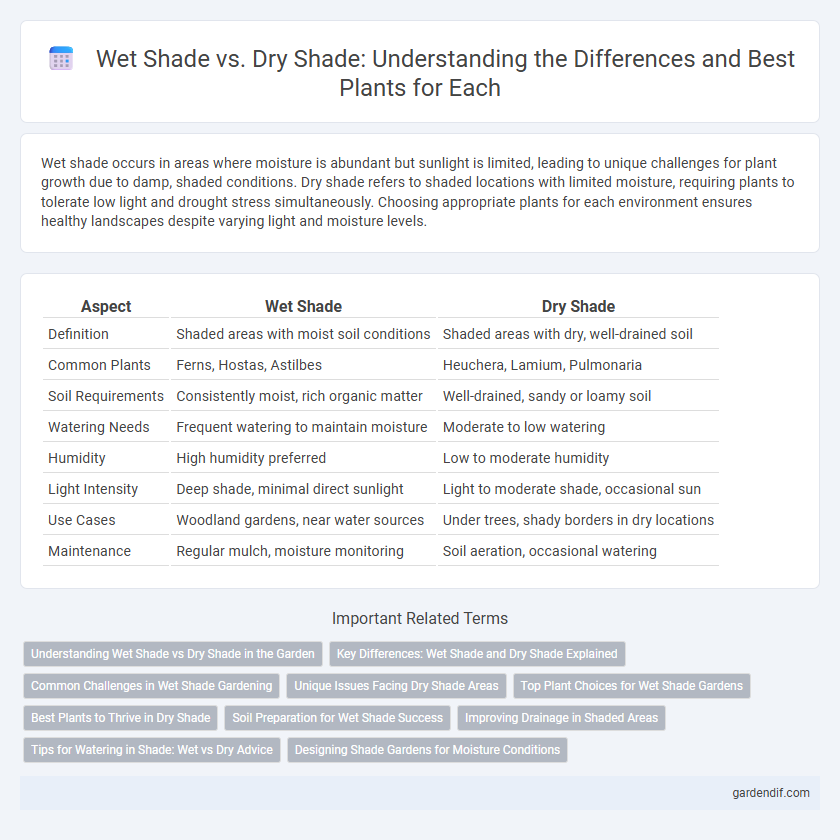 Wet Shade vs. Dry Shade: Understanding the Differences and Best Plants for Each