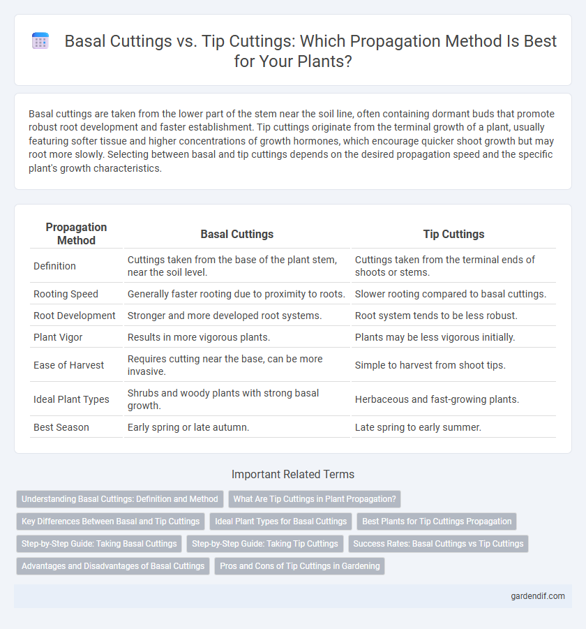 Basal Cuttings vs. Tip Cuttings: Which Propagation Method Is Best for Your Plants?
