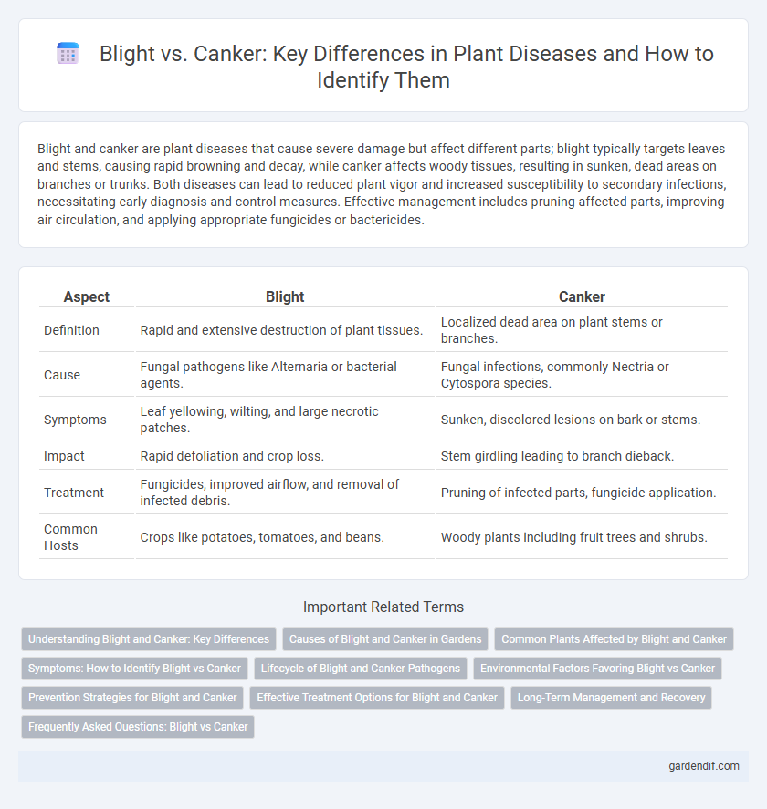 Blight vs. Canker: Key Differences in Plant Diseases and How to Identify Them