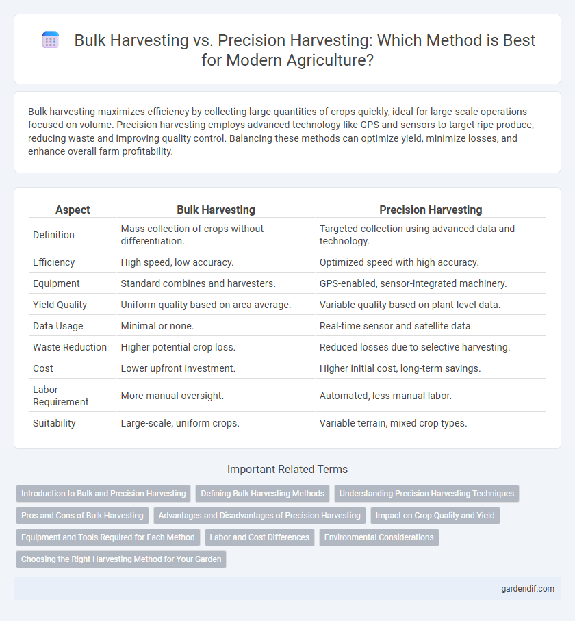 Bulk Harvesting vs. Precision Harvesting: Which Method is Best for Modern Agriculture?
