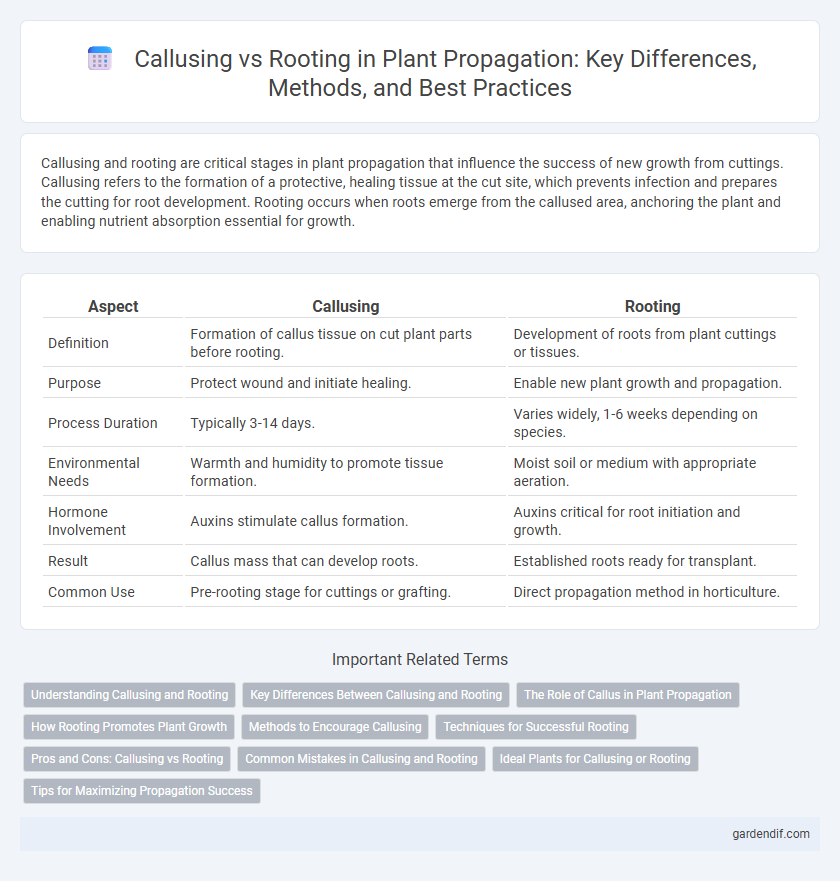 Callusing vs Rooting in Plant Propagation: Key Differences, Methods, and Best Practices
