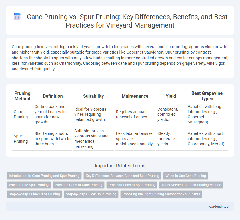 Cane Pruning vs. Spur Pruning: Key Differences, Benefits, and Best Practices for Vineyard Management