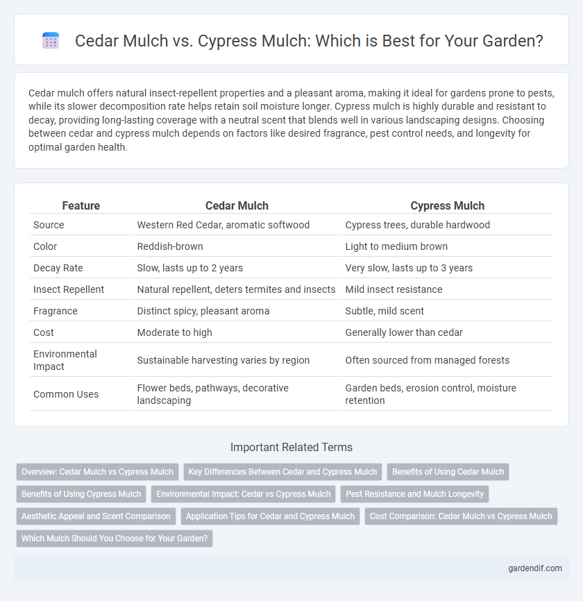 Cedar Mulch vs. Cypress Mulch: Which is Best for Your Garden?