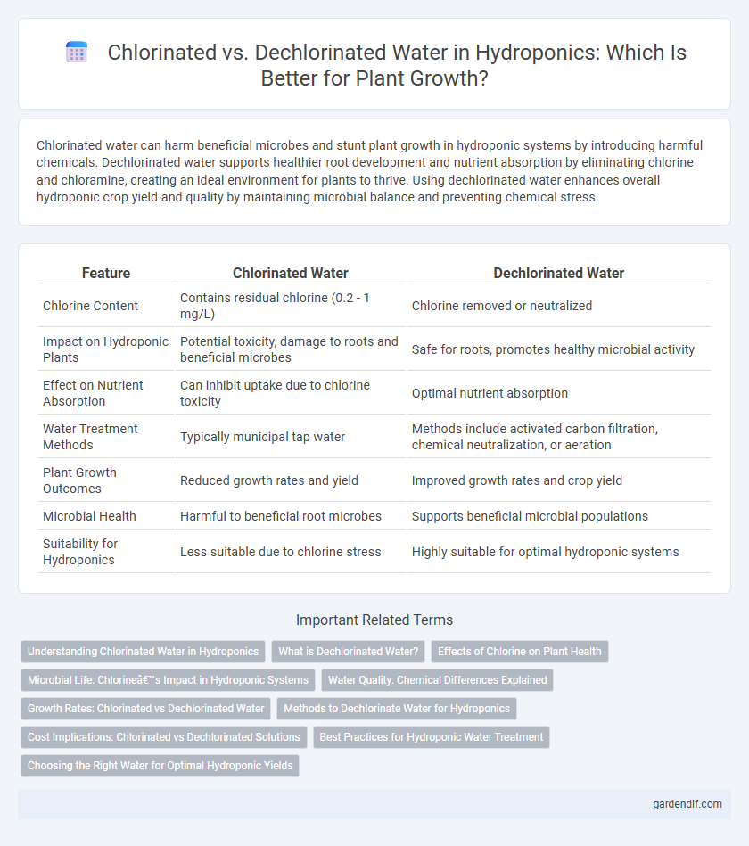 Chlorinated vs. Dechlorinated Water in Hydroponics: Which Is Better for Plant Growth?
