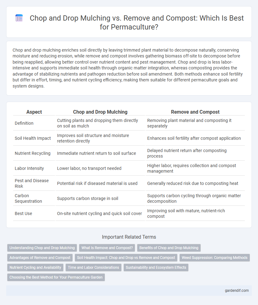 Chop and Drop Mulching vs. Remove and Compost: Which Is Best for Permaculture?