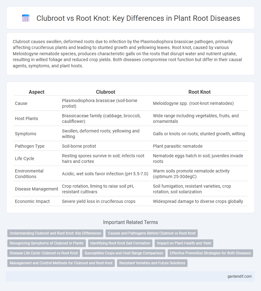 Clubroot vs Root Knot: Key Differences in Plant Root Diseases