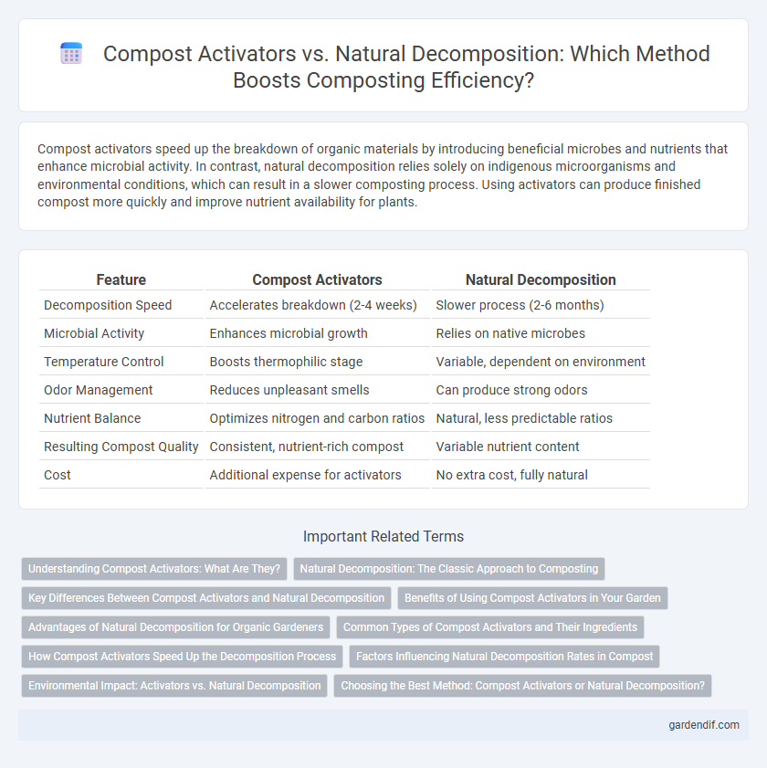 Compost Activators vs. Natural Decomposition: Which Method Boosts Composting Efficiency?