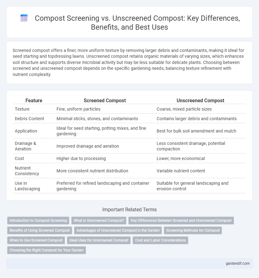 Compost Screening vs. Unscreened Compost: Key Differences, Benefits, and Best Uses