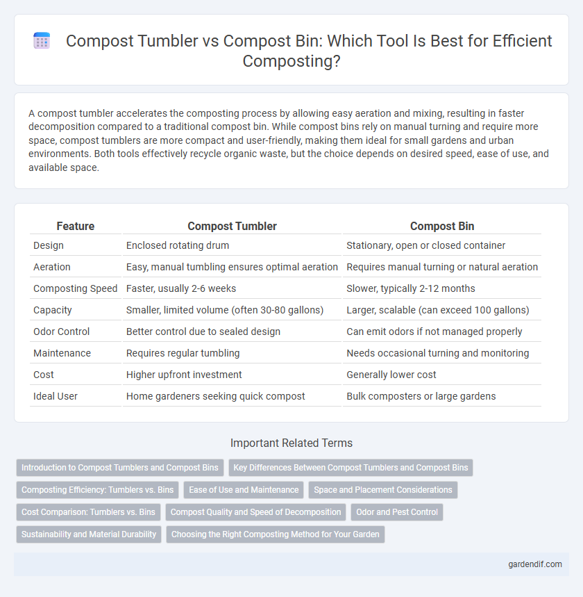 Compost Tumbler vs Compost Bin: Which Tool Is Best for Efficient Composting?