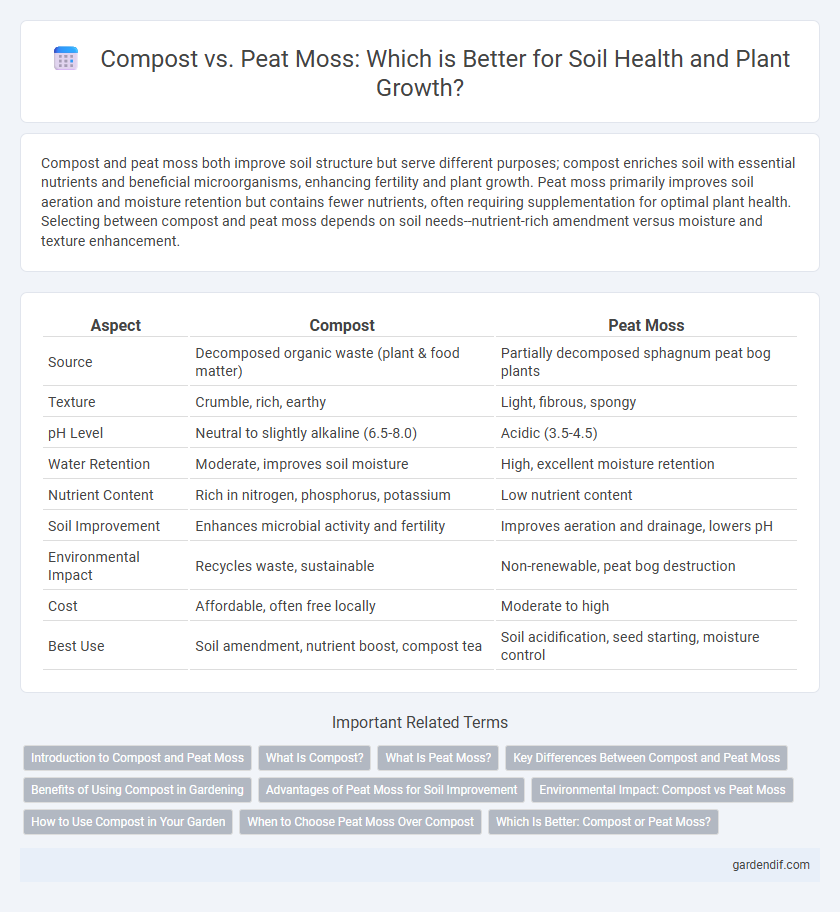 Compost vs. Peat Moss: Which is Better for Soil Health and Plant Growth?