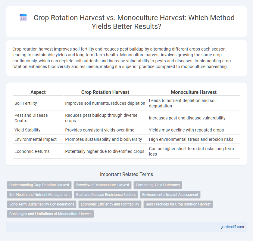 Crop Rotation Harvest vs. Monoculture Harvest: Which Method Yields Better Results?