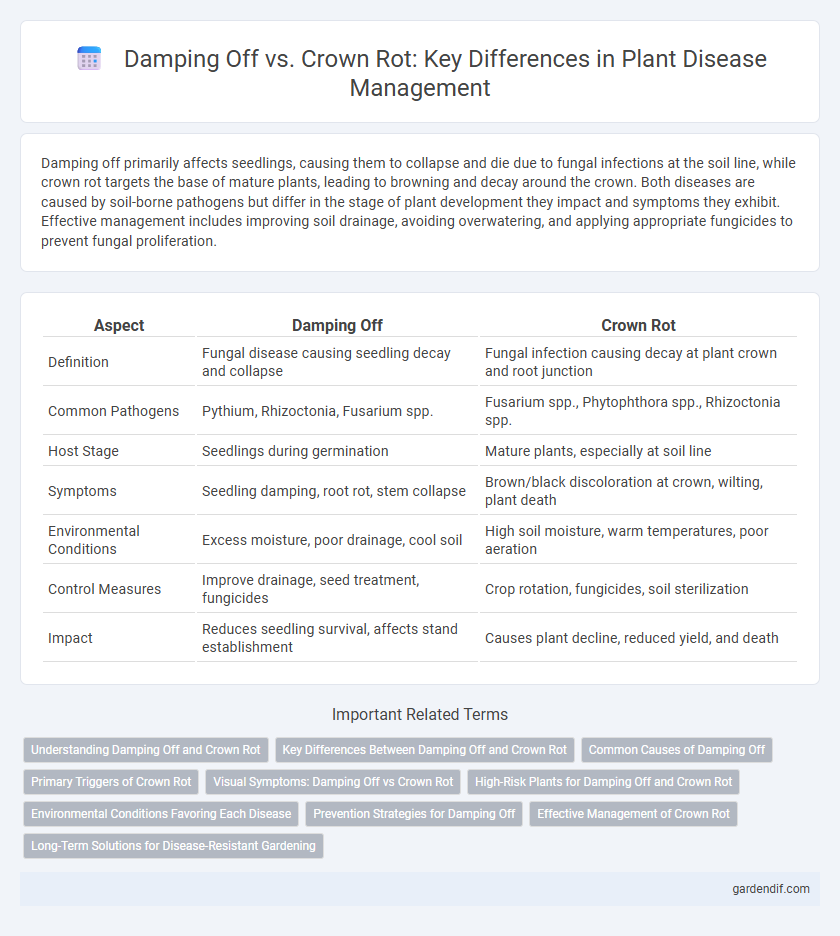 Damping Off vs. Crown Rot: Key Differences in Plant Disease Management