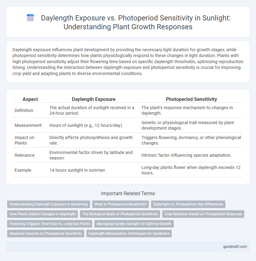 Daylength Exposure vs. Photoperiod Sensitivity in Sunlight: Understanding Plant Growth Responses