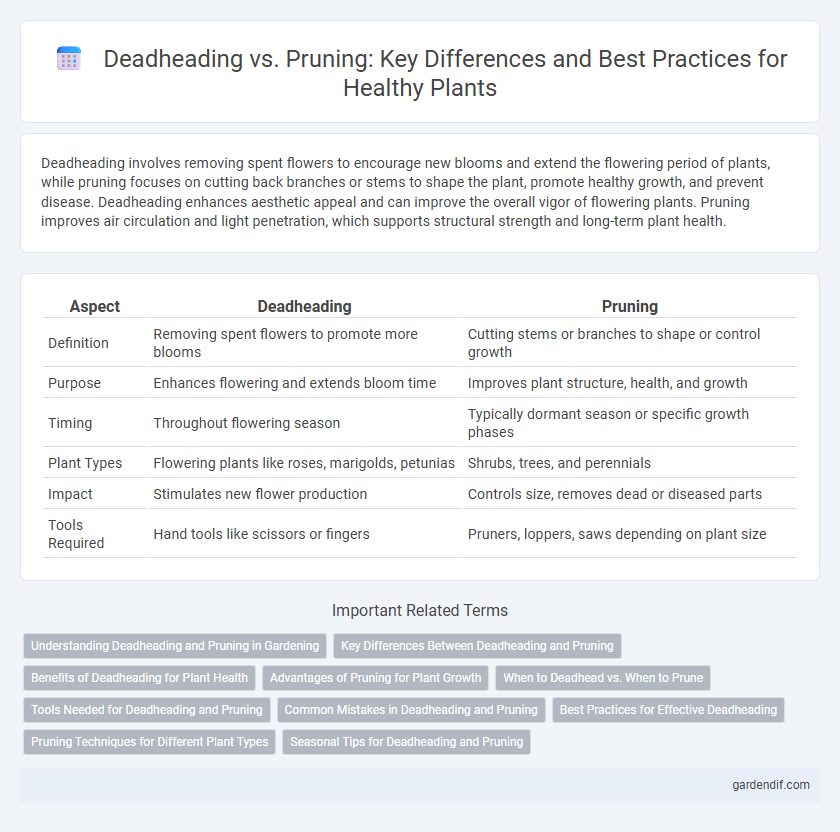 Deadheading vs. Pruning: Key Differences and Best Practices for Healthy Plants
