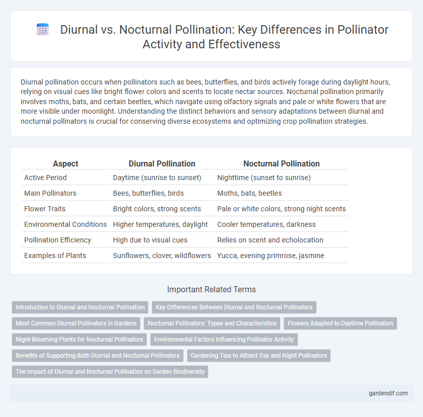 Diurnal vs. Nocturnal Pollination: Key Differences in Pollinator Activity and Effectiveness