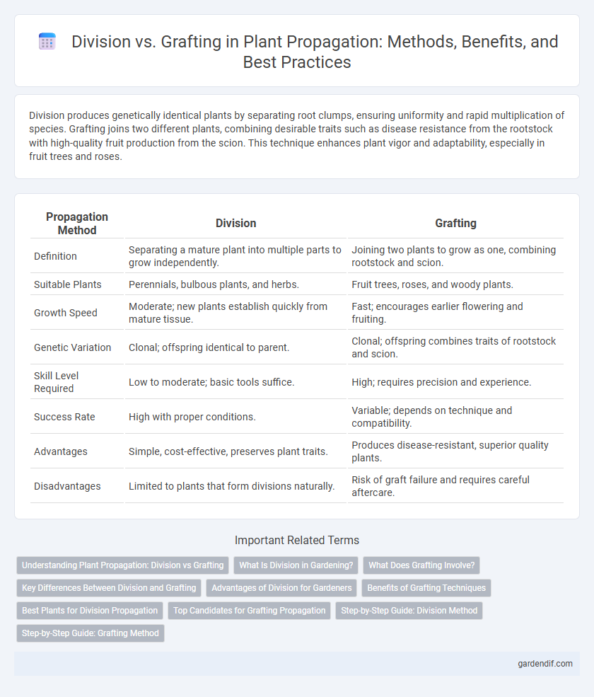 Division vs. Grafting in Plant Propagation: Methods, Benefits, and Best Practices