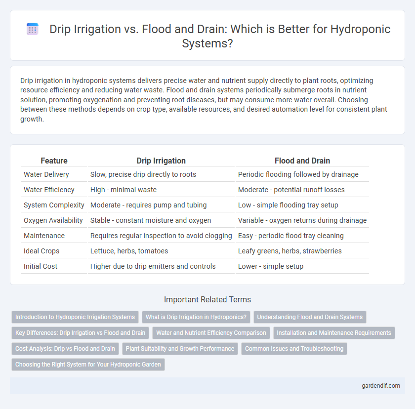 Drip Irrigation vs. Flood and Drain: Which is Better for Hydroponic Systems?