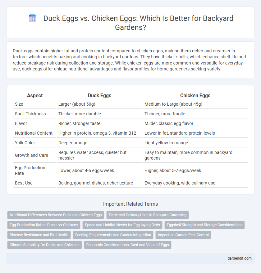 Duck Eggs vs. Chicken Eggs: Which Is Better for Backyard Gardens?