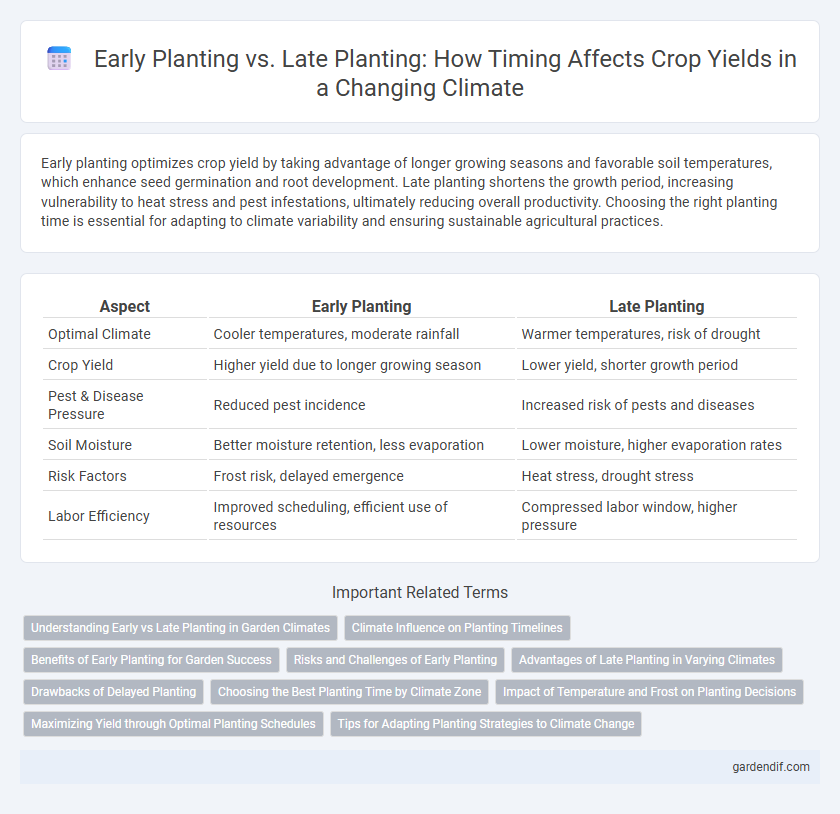 Early Planting vs. Late Planting: How Timing Affects Crop Yields in a Changing Climate