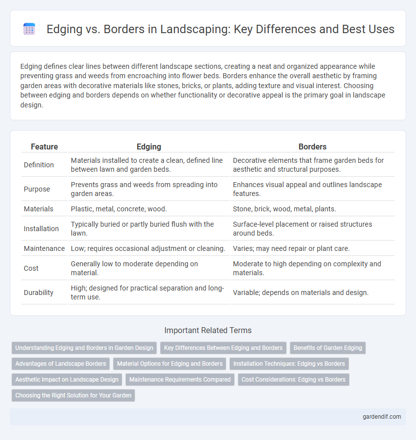Edging vs. Borders in Landscaping: Key Differences and Best Uses