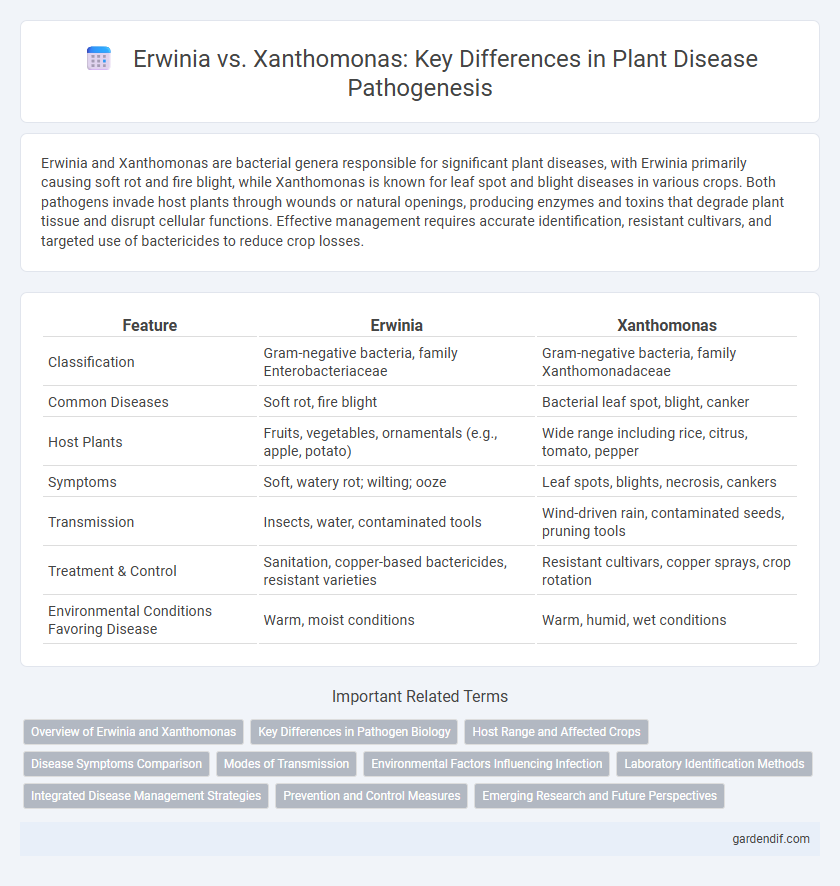 Erwinia vs. Xanthomonas: Key Differences in Plant Disease Pathogenesis
