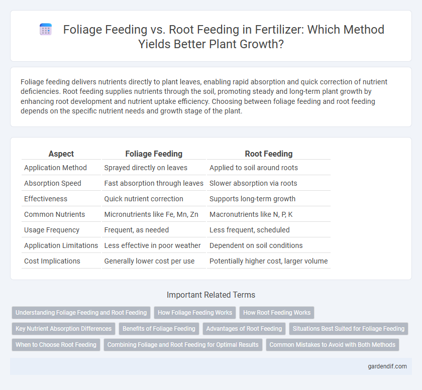 Foliage Feeding vs. Root Feeding in Fertilizer: Which Method Yields Better Plant Growth?