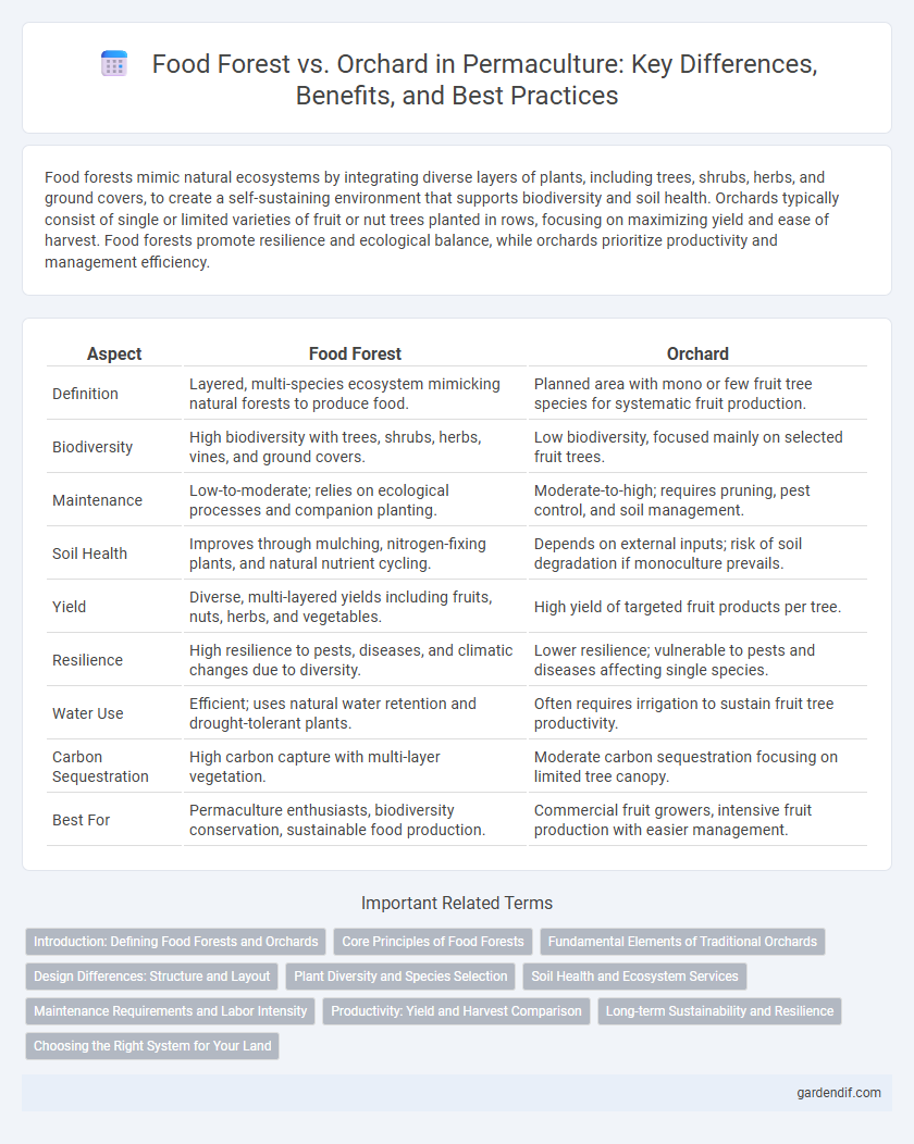 Food Forest vs. Orchard in Permaculture: Key Differences, Benefits, and Best Practices