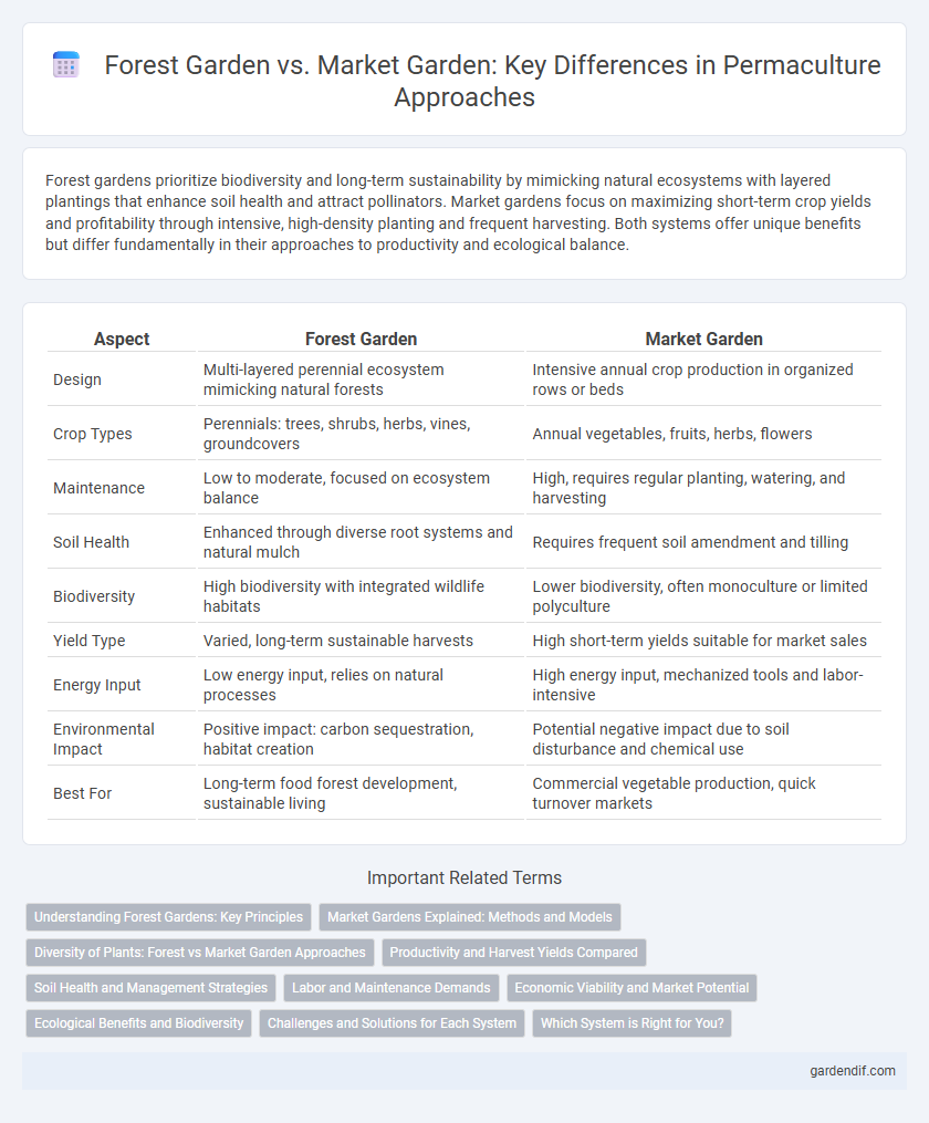 Forest Garden vs. Market Garden: Key Differences in Permaculture Approaches