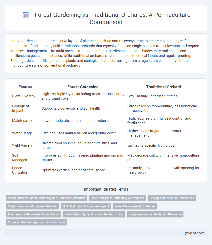 Forest Gardening vs. Traditional Orchards: A Permaculture Comparison
