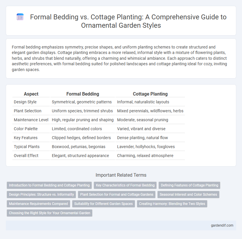Formal Bedding vs. Cottage Planting: A Comprehensive Guide to Ornamental Garden Styles