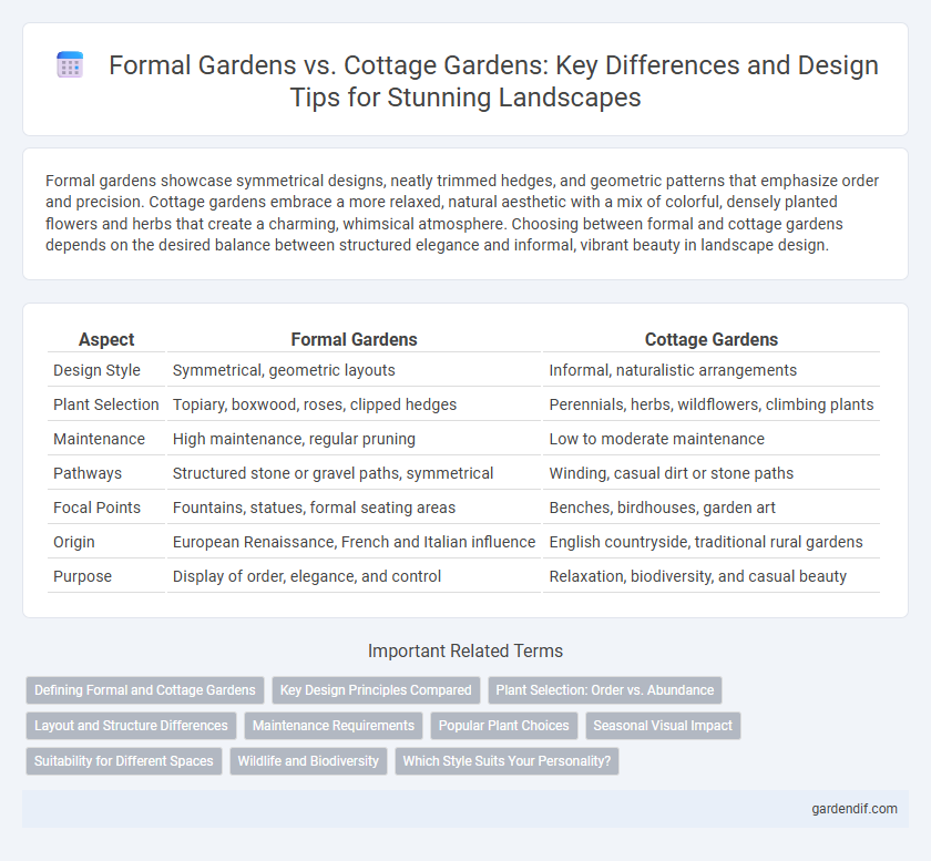 Formal Gardens vs. Cottage Gardens: Key Differences and Design Tips for Stunning Landscapes