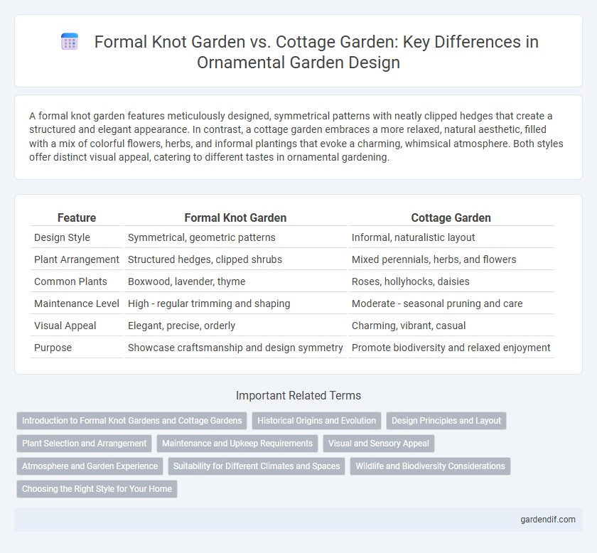 Formal Knot Garden vs. Cottage Garden: Key Differences in Ornamental Garden Design