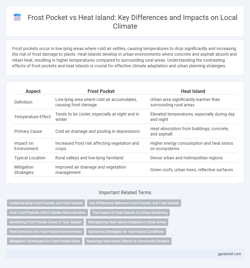 Frost Pocket vs Heat Island: Key Differences and Impacts on Local Climate