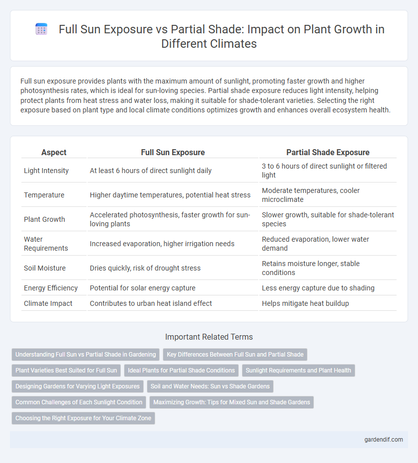 Full Sun Exposure vs Partial Shade: Impact on Plant Growth in Different Climates