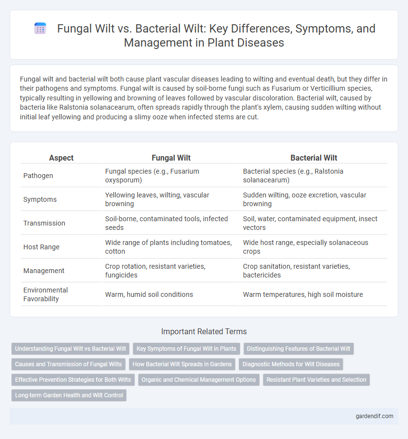 Fungal Wilt vs. Bacterial Wilt: Key Differences, Symptoms, and Management in Plant Diseases