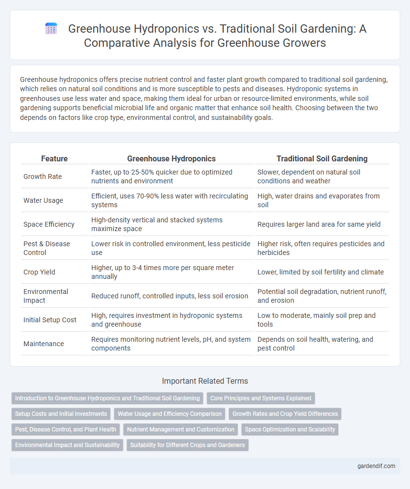 Greenhouse Hydroponics vs. Traditional Soil Gardening: A Comparative Analysis for Greenhouse Growers