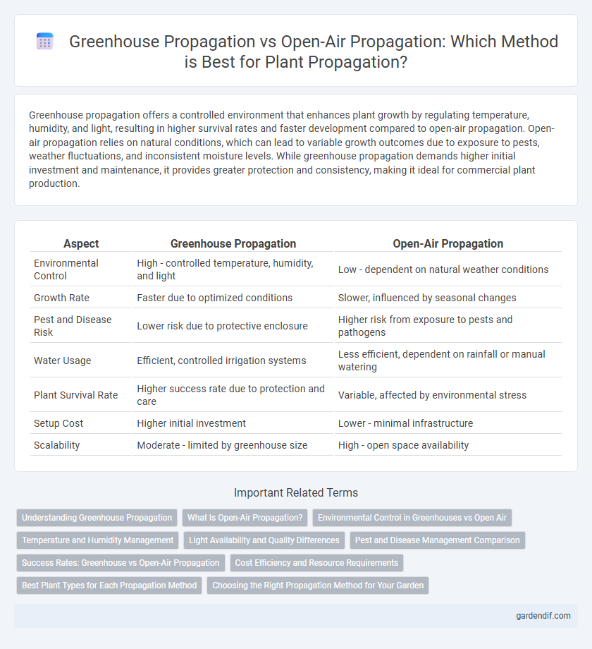 Greenhouse Propagation vs Open-Air Propagation: Which Method is Best for Plant Propagation?