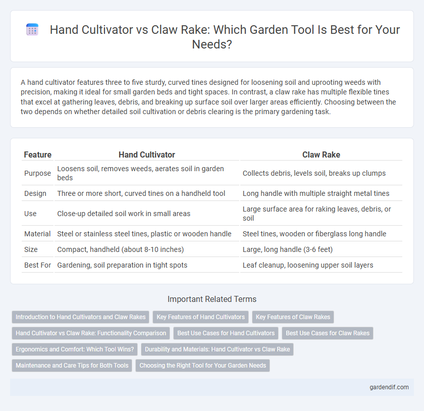 Hand Cultivator vs Claw Rake: Which Garden Tool Is Best for Your Needs?