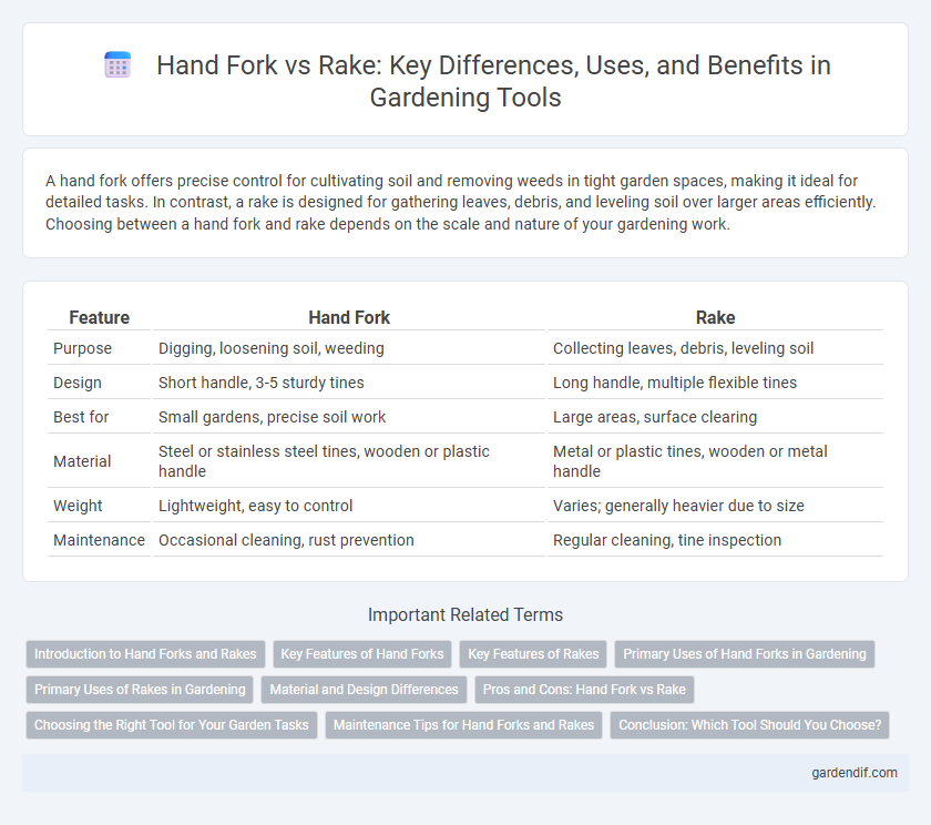 Hand Fork vs Rake: Key Differences, Uses, and Benefits in Gardening Tools